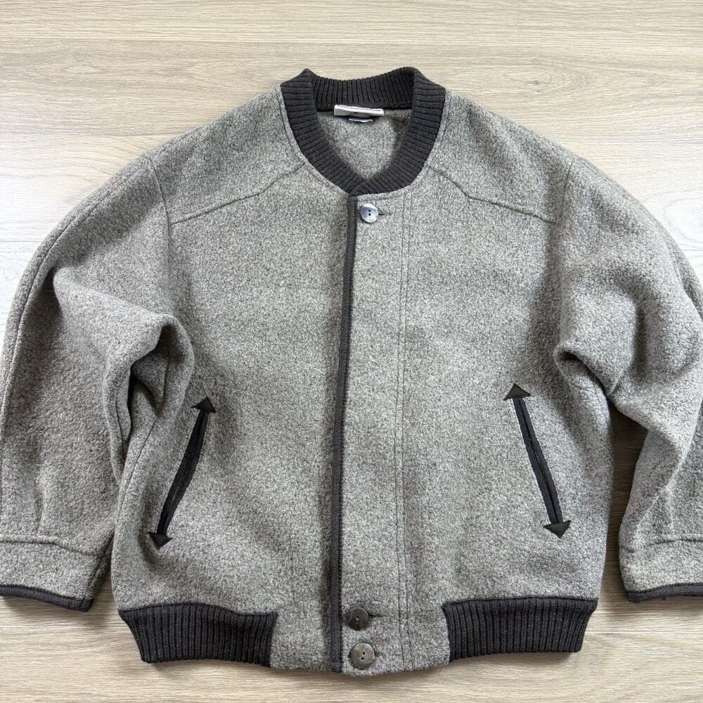 Vintage Kitz Pichler Sweater Men XL Cardigan Wool Blend Bomber Tracht Country